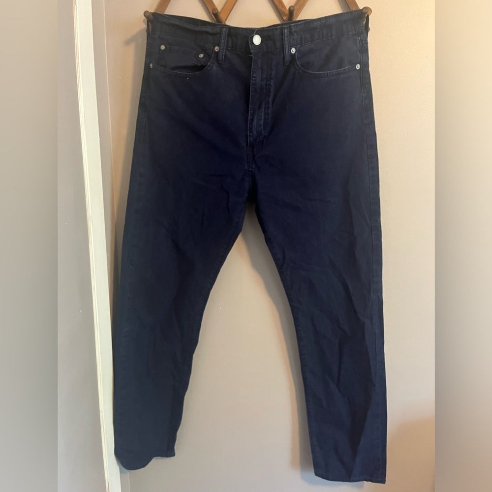 Levi’s white tab cotton chinos that look like dark denim lightweight 36X32